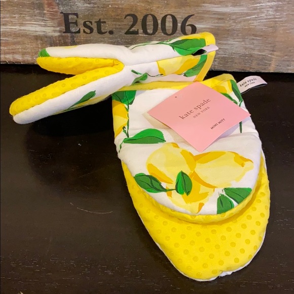 Kate Spade Lemons Mit & Kitchen Towel Collection - Picture 5 of 7